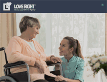 Tablet Screenshot of loverightcare.com